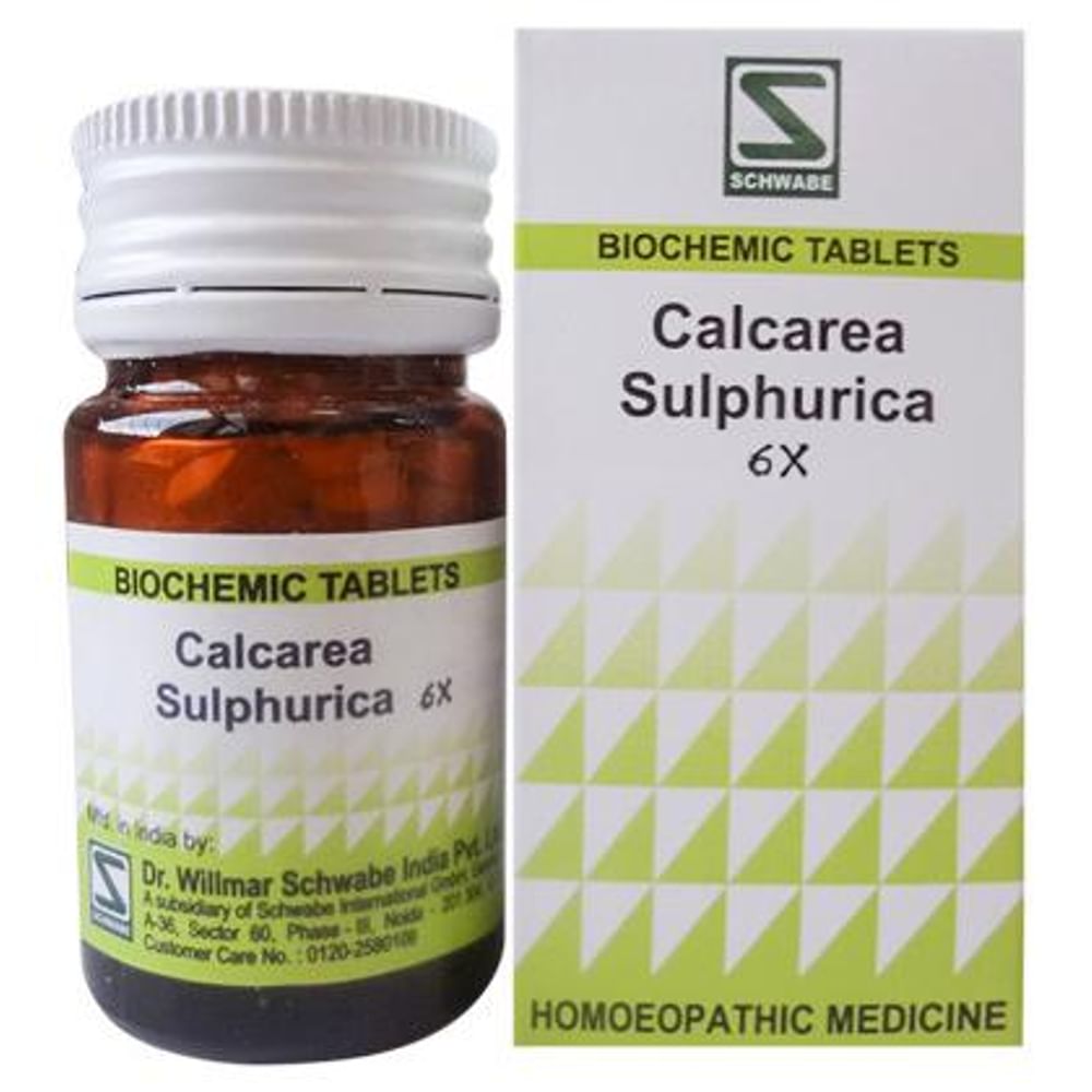 Dr Willmar Schwabe India Calcarea Sulphurica Biochemic Tablet 6X Dr Willmar Schwabe India Calcarea Sulphurica Biochemic Tablet 6X