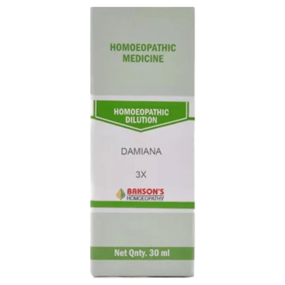 Bakson's Homeopathy Damiana Dilution 3X Bakson's Homeopathy Damiana Dilution 3X