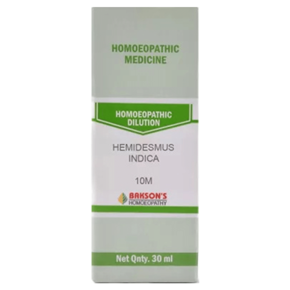 Bakson's Homeopathy Hemidesmus Indica  Dilution 10M