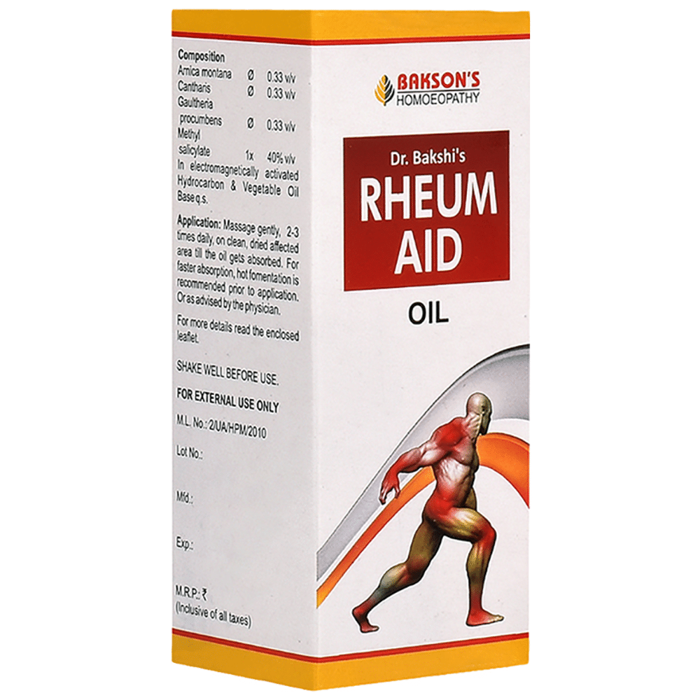 Bakson's Homeopathy Rheum Aid Oil Bakson's Homeopathy Rheum Aid Oil