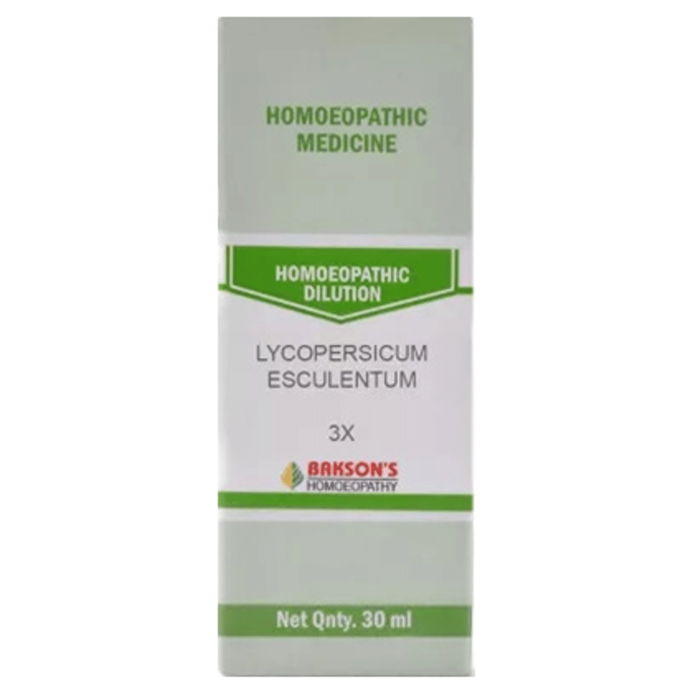 Bakson's Homeopathy Lycopersicum Esculentum Dilution 3X Bakson's Homeopathy Lycopersicum Esculentum Dilution 3X