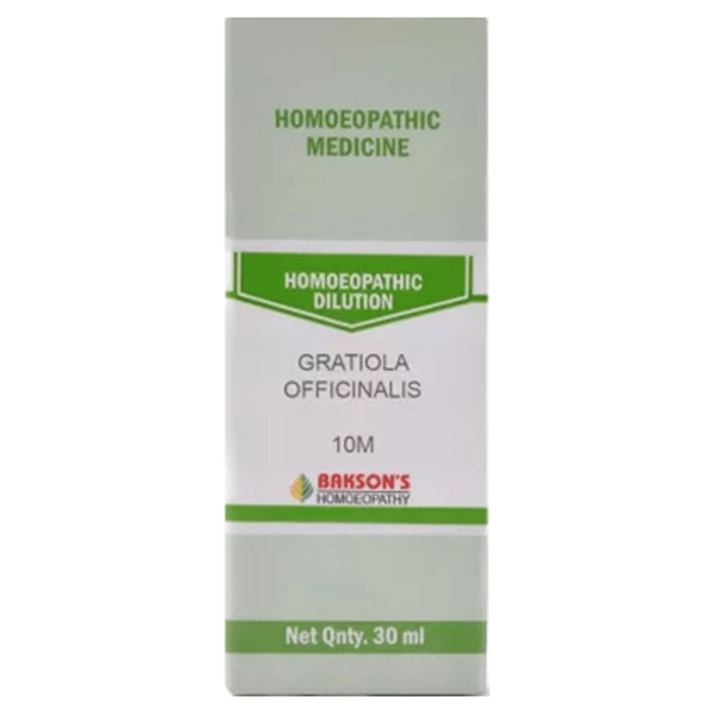 Bakson's Homeopathy Gratiola Officinalis Dilution 10M