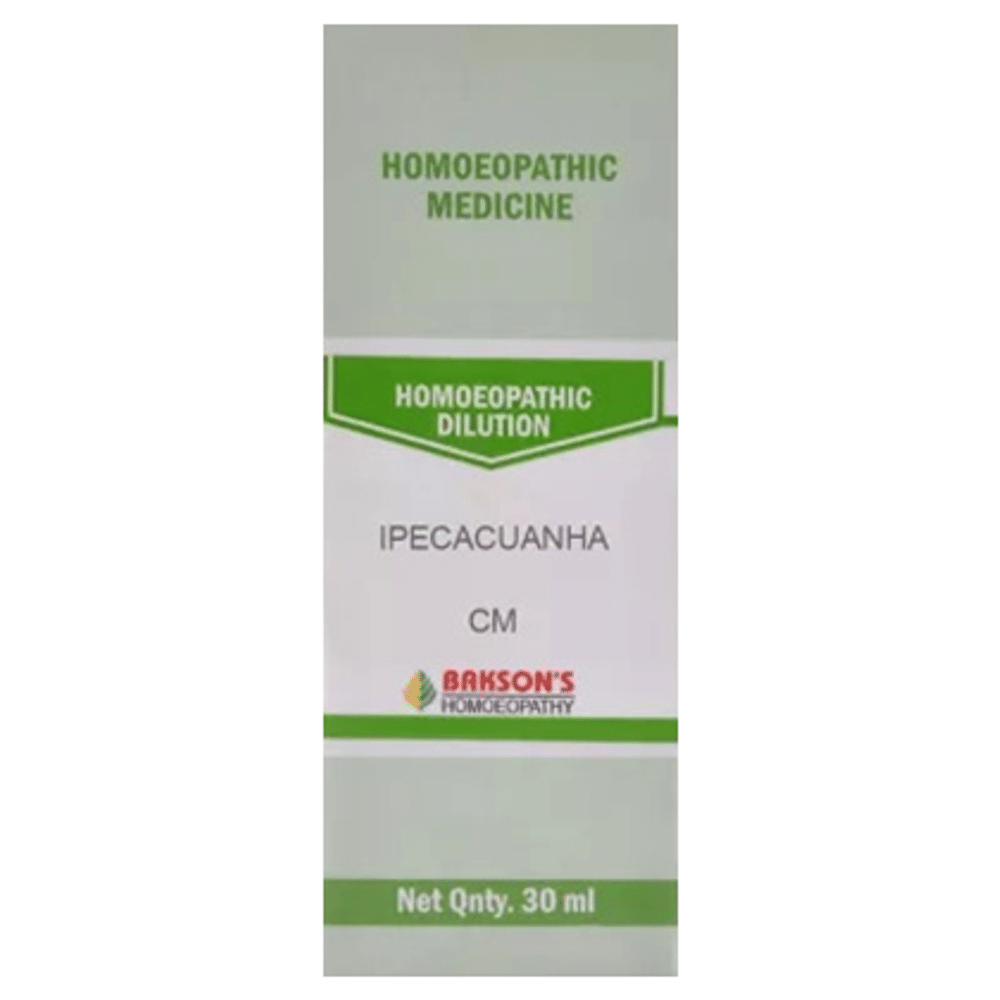 Bakson's Homeopathy Ipecacuanha Dilution CM Bakson's Homeopathy Ipecacuanha Dilution CM