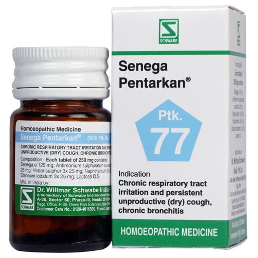 Dr Willmar Schwabe India Senega Pentarkan Tablet Dr Willmar Schwabe India Senega Pentarkan Tablet