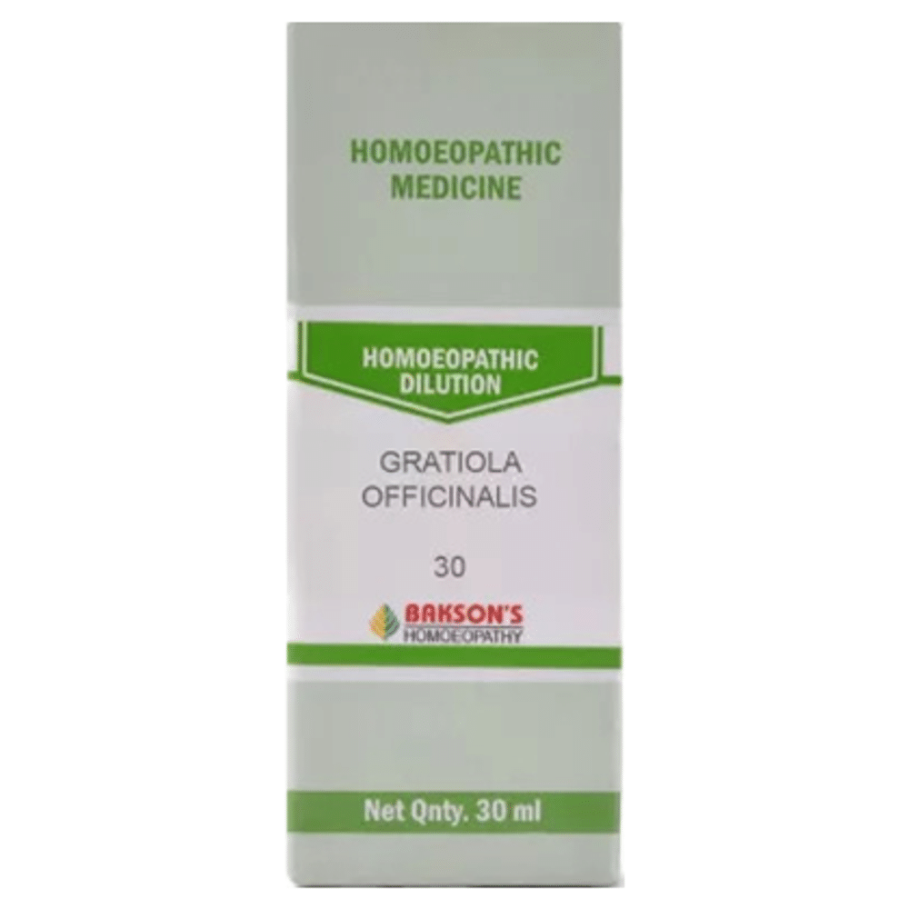 Bakson's Homeopathy Gratiola Officinalis Dilution 30