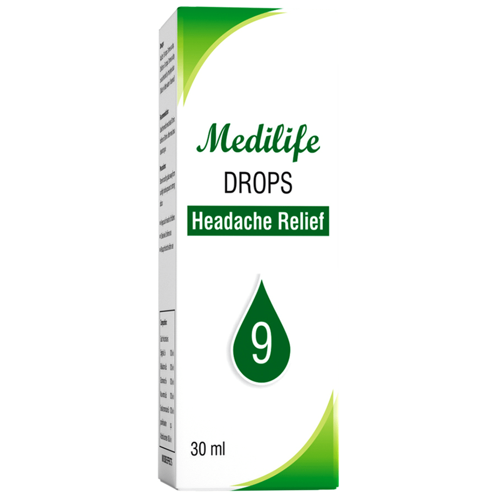 Medilife No 9 Headache Relief Drop (30ml Each) Medilife No 9 Headache Relief Drop (30ml Each)