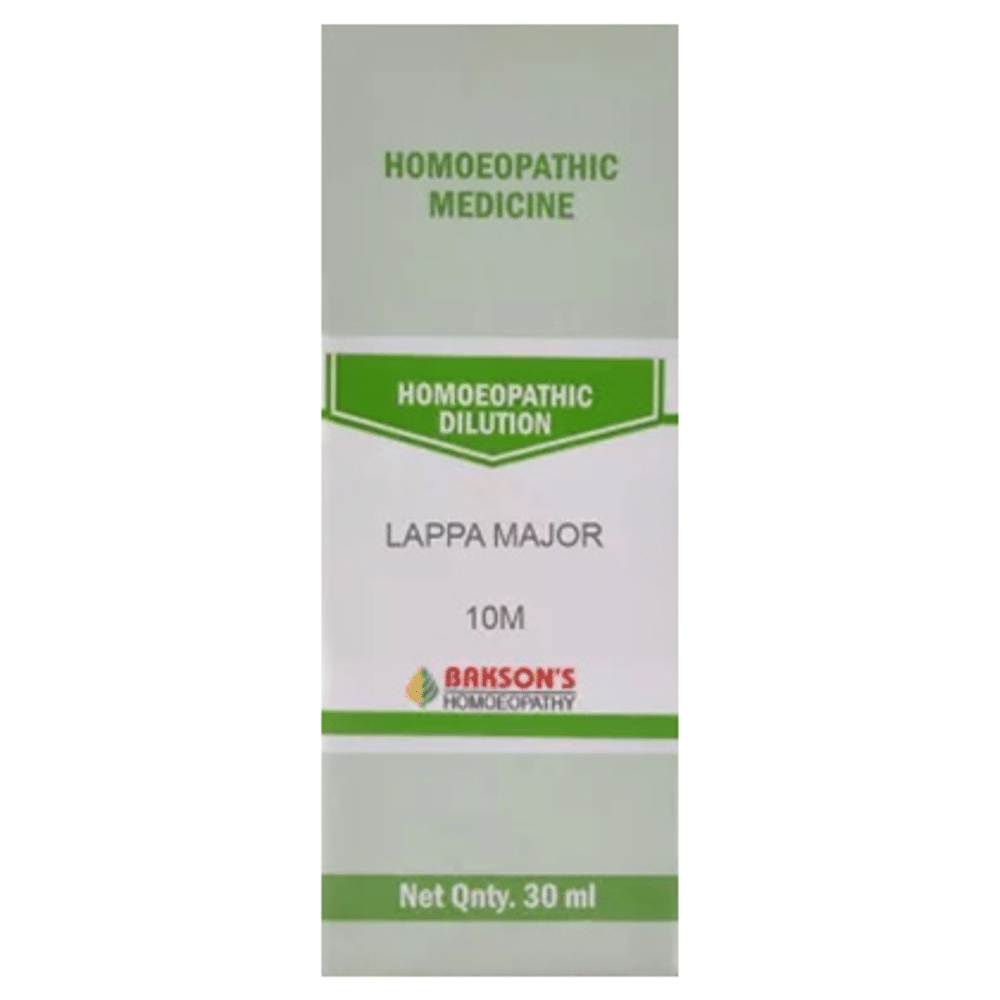 Bakson's Homeopathy Lappa Major Dilution 10M Bakson's Homeopathy Lappa Major Dilution 10M