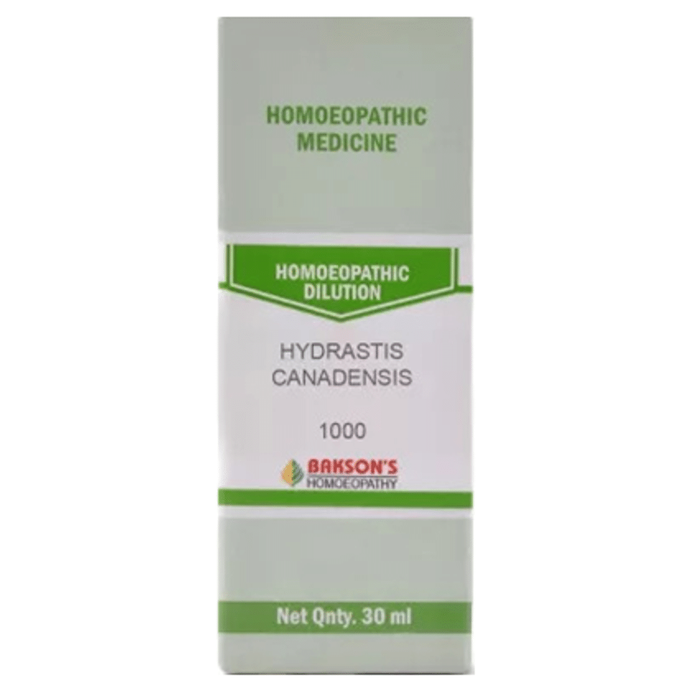 Bakson's Homeopathy Hydrastis Canadensis Dilution 1000 CH Bakson's Homeopathy Hydrastis Canadensis Dilution 1000 CH