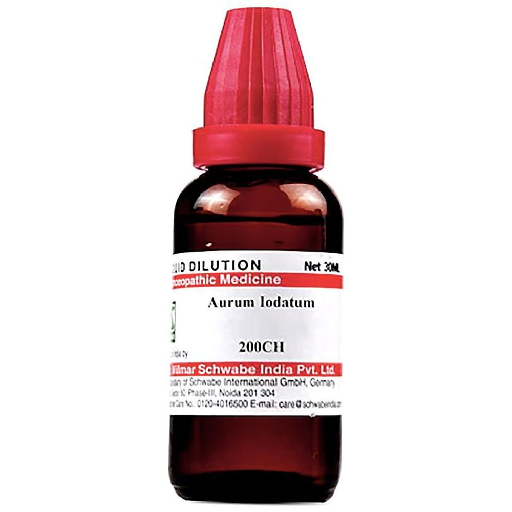Dr Willmar Schwabe India Aurum Iodatum Dilution 200 CH Dr Willmar Schwabe India Aurum Iodatum Dilution 200 CH