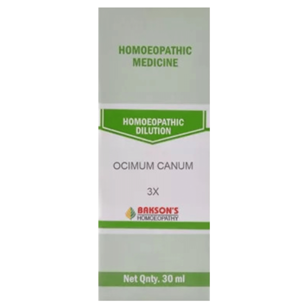 Bakson's Homeopathy Ocimum Canum Dilution 3X Bakson's Homeopathy Ocimum Canum Dilution 3X
