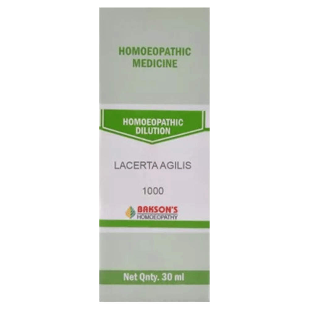 Bakson's Homeopathy Lacerta Agilis Dilution 1000 CH Bakson's Homeopathy Lacerta Agilis Dilution 1000 CH