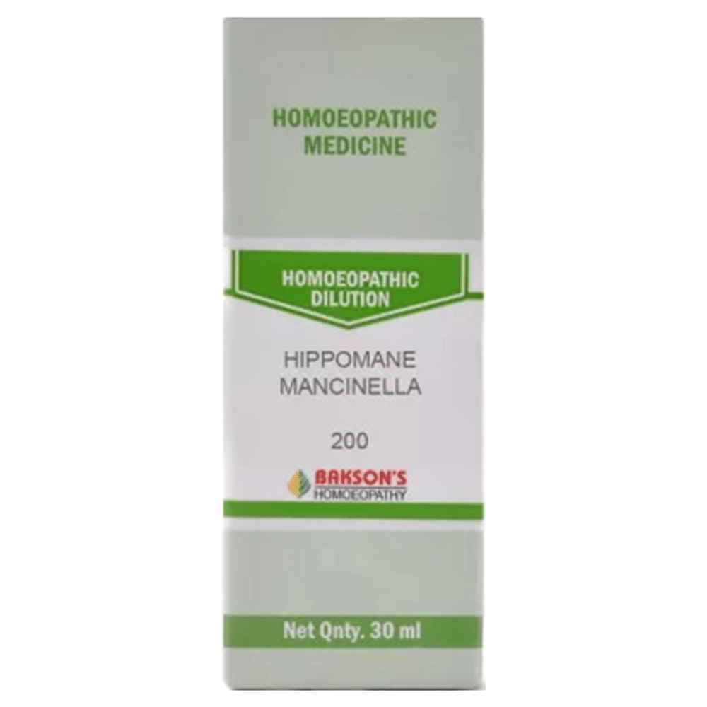 Bakson's Homeopathy Hippomane Mancinella Dilution 200 Bakson's Homeopathy Hippomane Mancinella Dilution 200