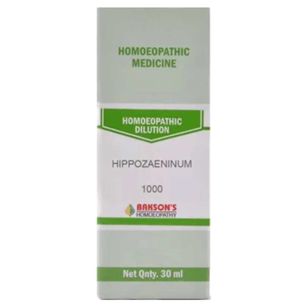 Bakson's Homeopathy Hippozaeninum Dilution 1000 CH