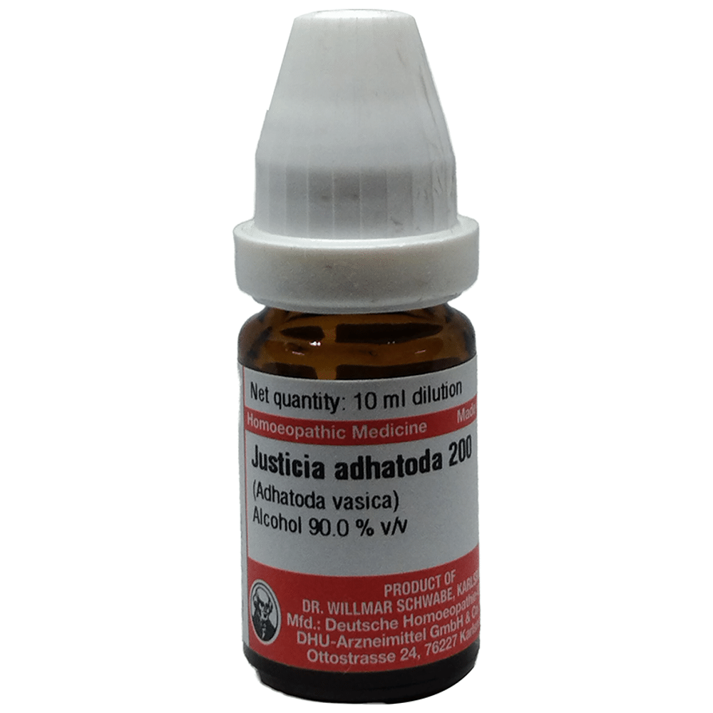 Dr Willmar Schwabe Germany Justicia Adhatoda Dilution 200 Dr Willmar Schwabe Germany Justicia Adhatoda Dilution 200