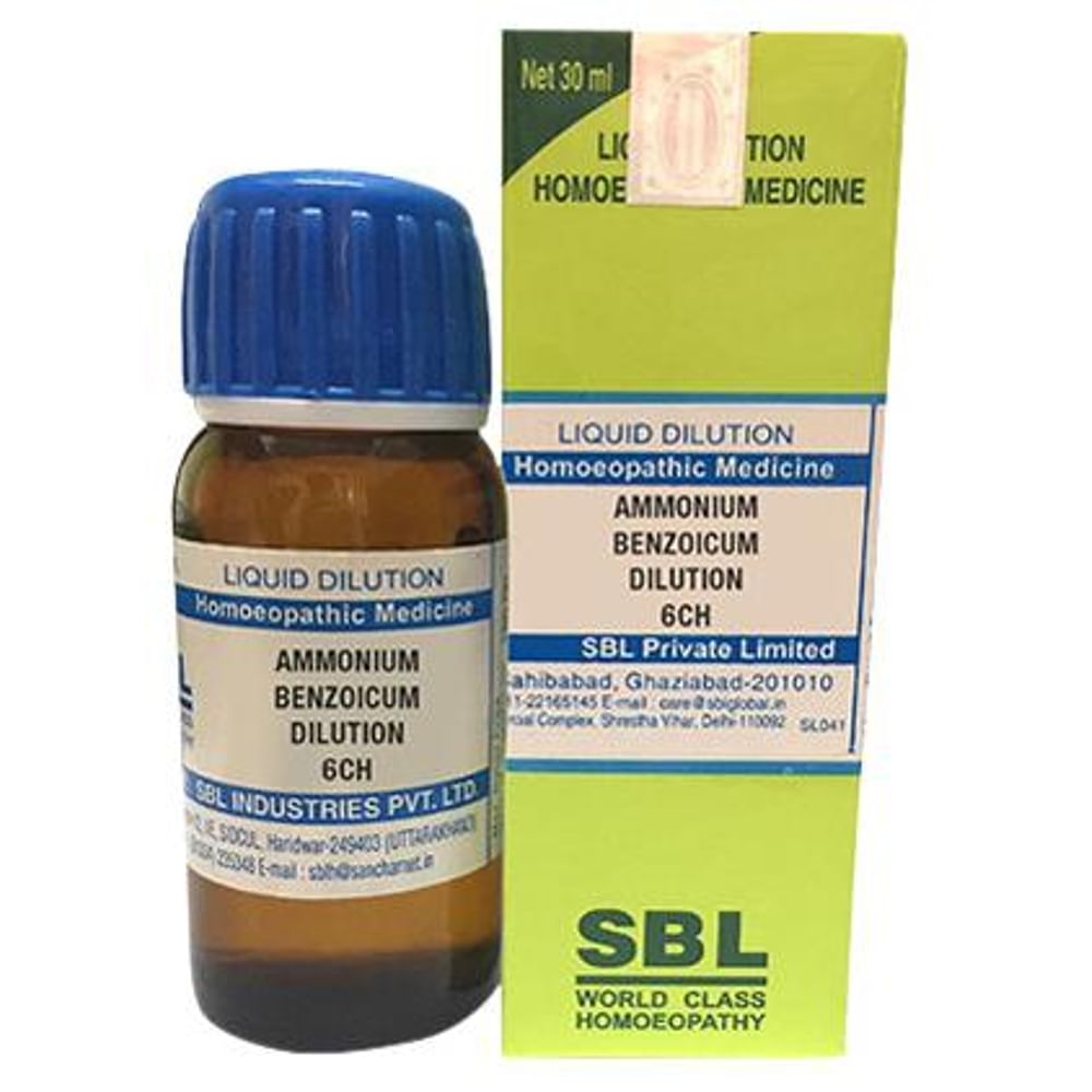 SBL Ammonium Benzoicum Dilution 6 CH SBL Ammonium Benzoicum Dilution 6 CH