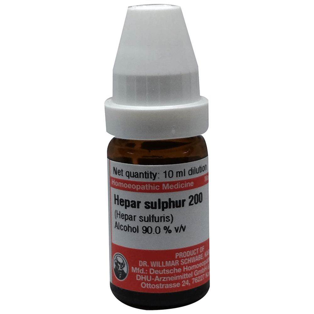 Dr Willmar Schwabe Germany Hepar Sulphur Dilution 200 Dr Willmar Schwabe Germany Hepar Sulphur Dilution 200