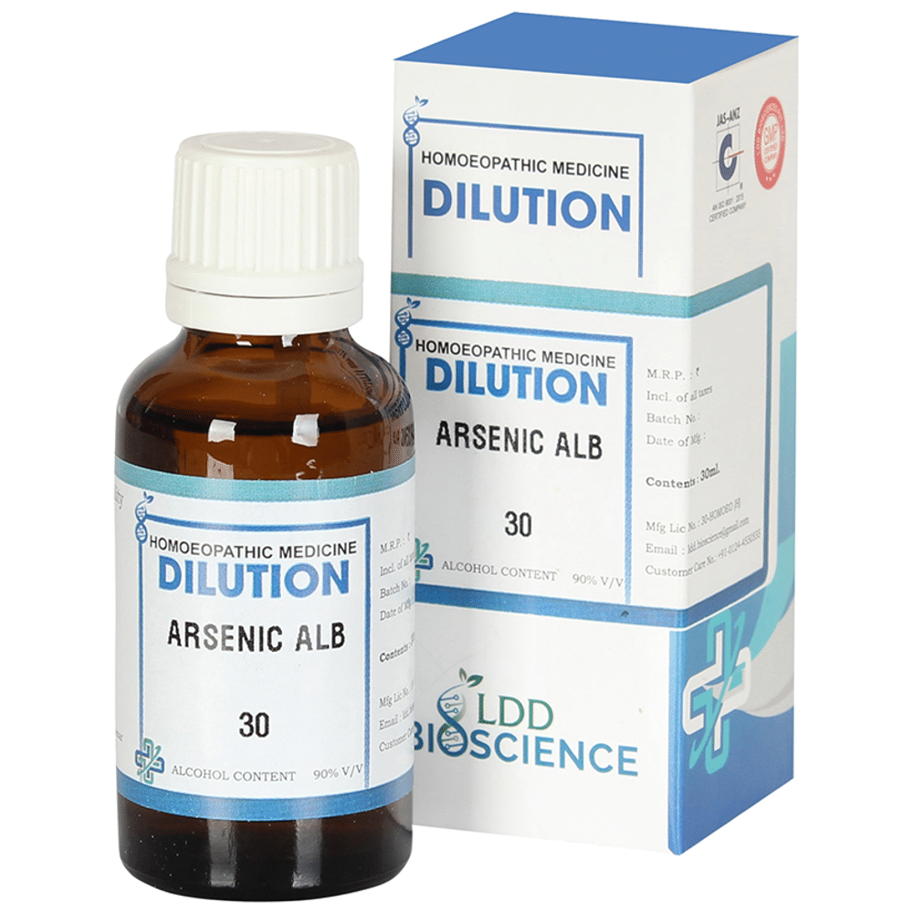 LDD Bioscience Arsenic Album Dilution 30 CH LDD Bioscience Arsenic Album Dilution 30 CH