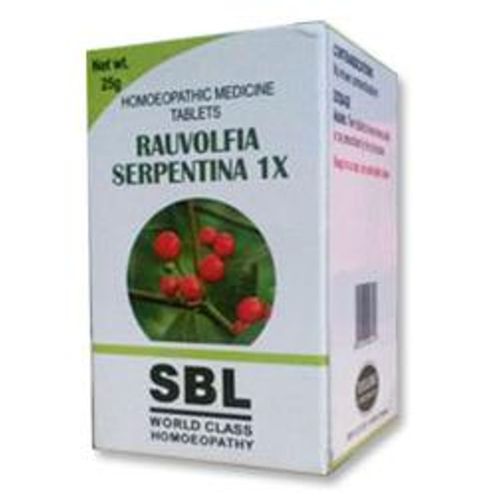 SBL Rauvolfia Serpentina Tablet 1X SBL Rauvolfia Serpentina Tablet 1X