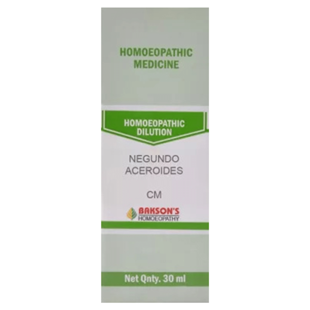 Bakson's Homeopathy Negundo Aceroides Dilution CM Bakson's Homeopathy Negundo Aceroides Dilution CM