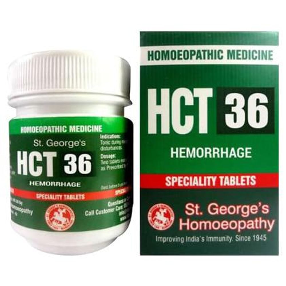 St. George’s HCT 36 Hemorrhage Tablet St. George’s HCT 36 Hemorrhage Tablet