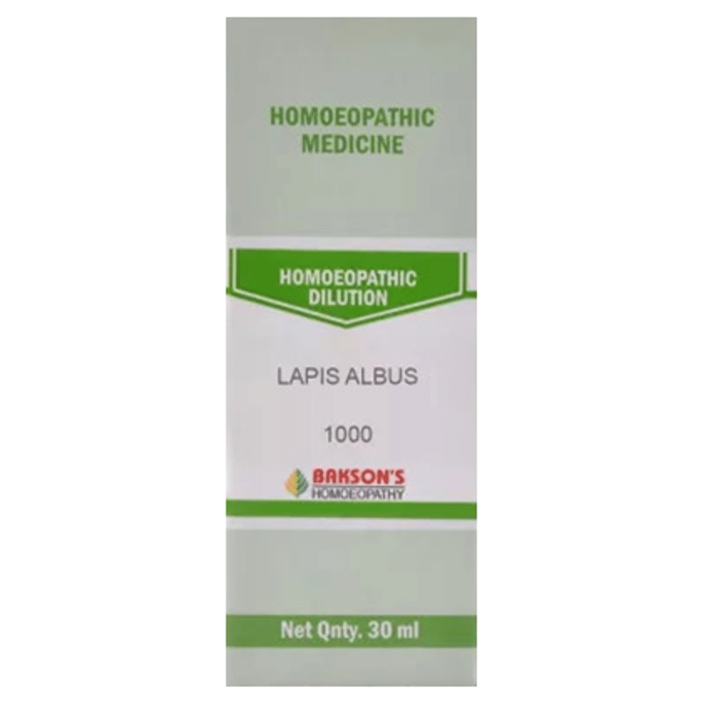 Bakson's Homeopathy Lapis Albus Dilution 1000 CH Bakson's Homeopathy Lapis Albus Dilution 1000 CH