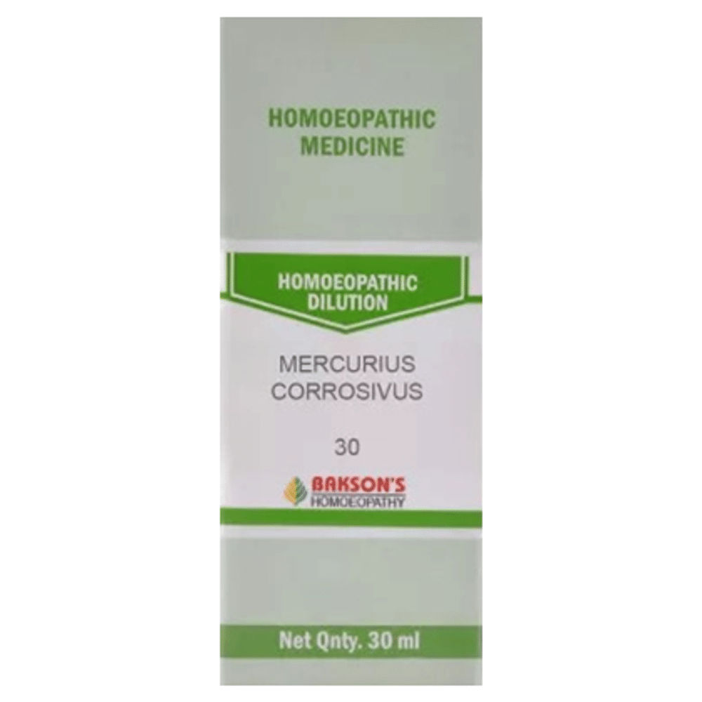 Bakson's Homeopathy Mercurius Corrosivus Dilution 30