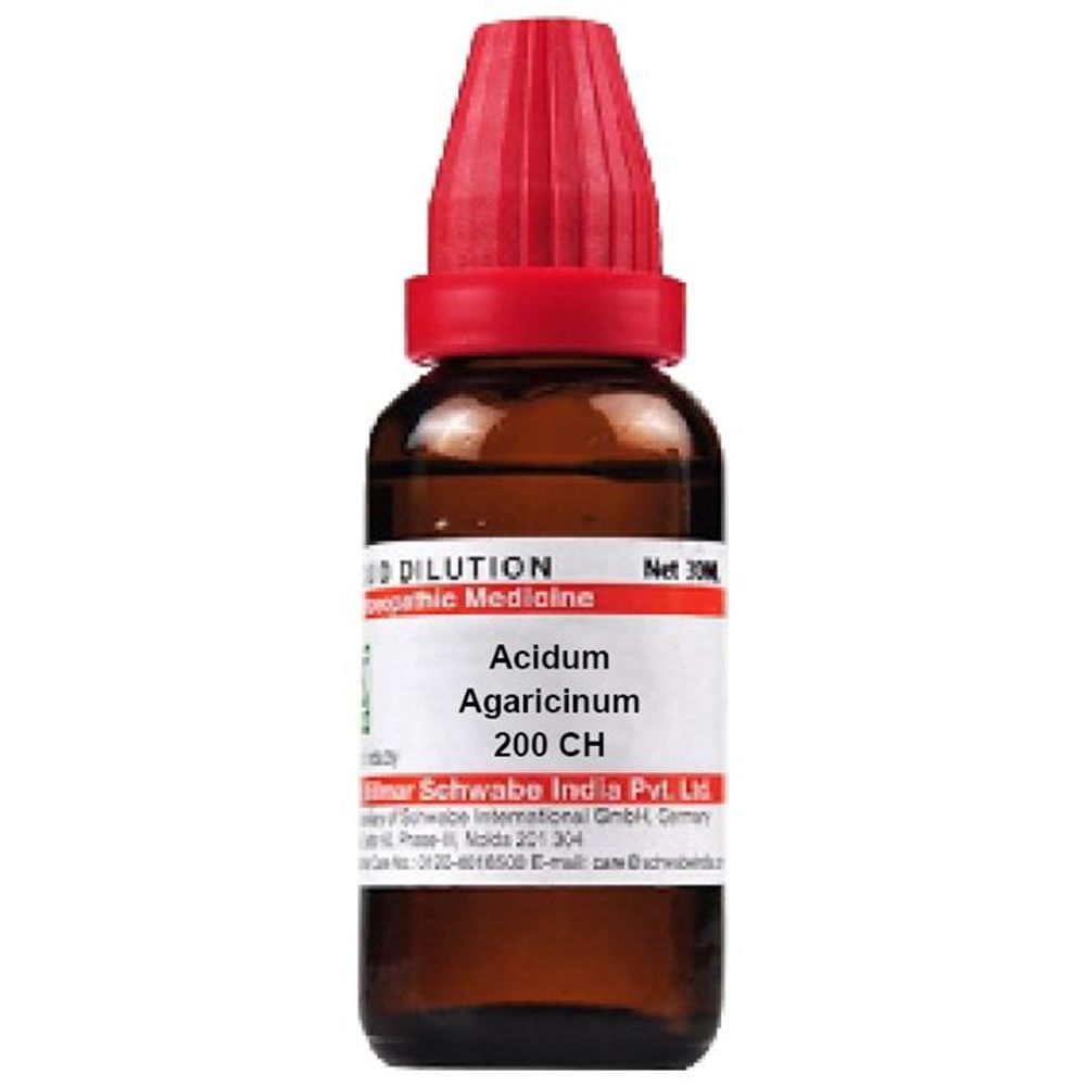 Dr Willmar Schwabe India Acidum Agaricinum Dilution 200 CH Dr Willmar Schwabe India Acidum Agaricinum Dilution 200 CH