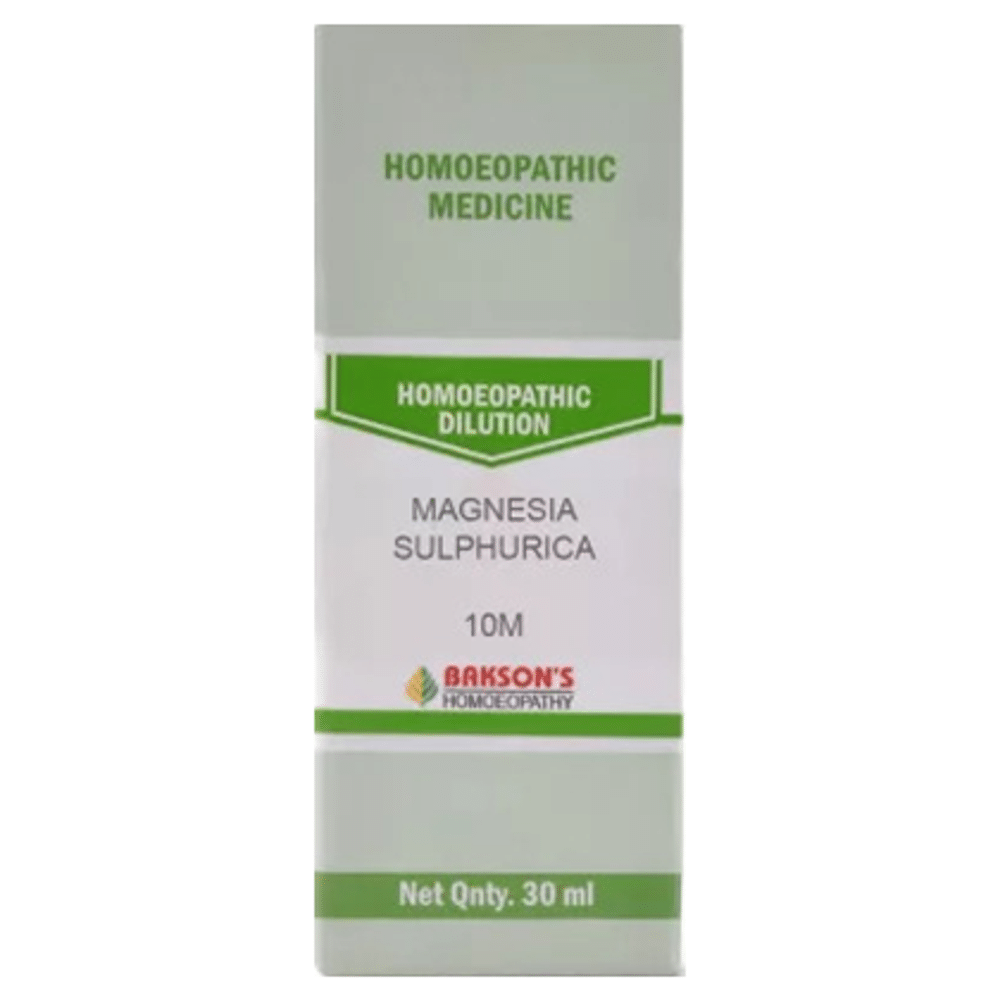 Bakson's Homeopathy Magnesia Sulphurica Dilution 10M