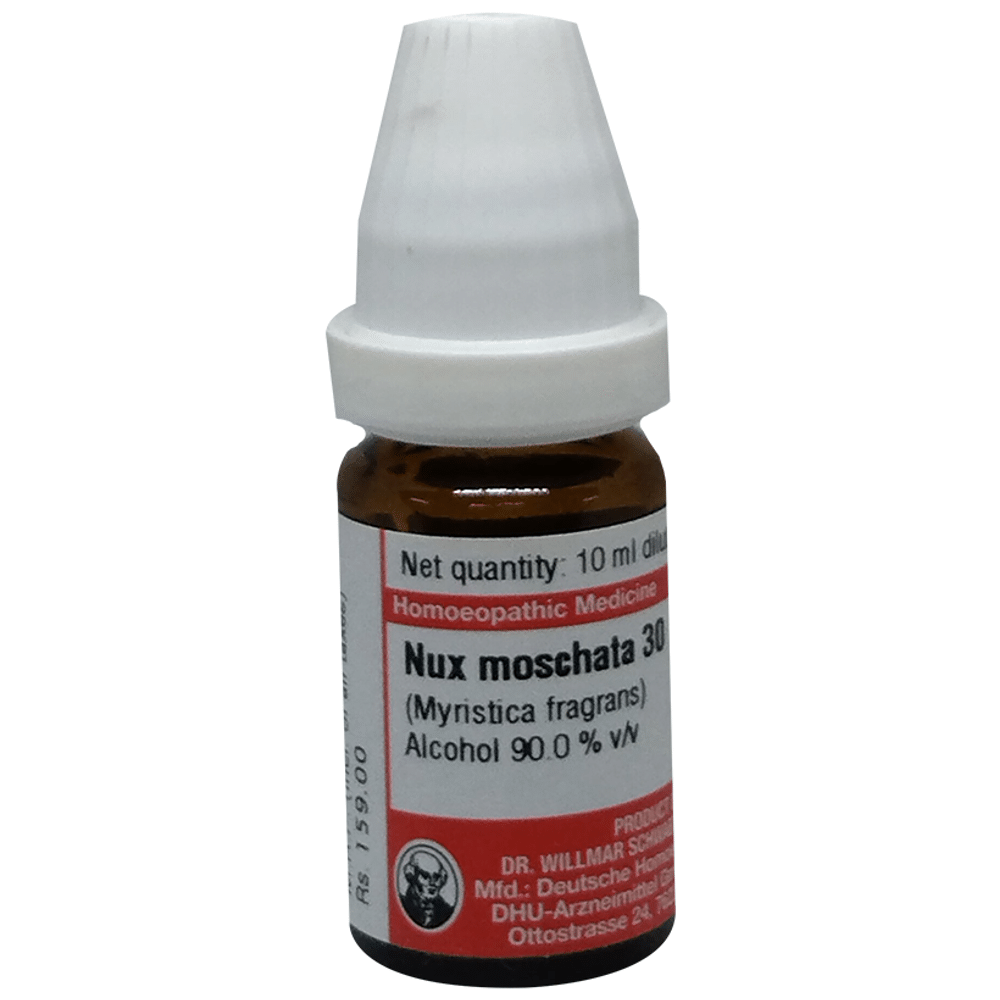 Dr Willmar Schwabe Germany Nux Moschata (Myristica Fragrans) Dilution 30 Dr Willmar Schwabe Germany Nux Moschata (Myristica Fragrans) Dilution 30