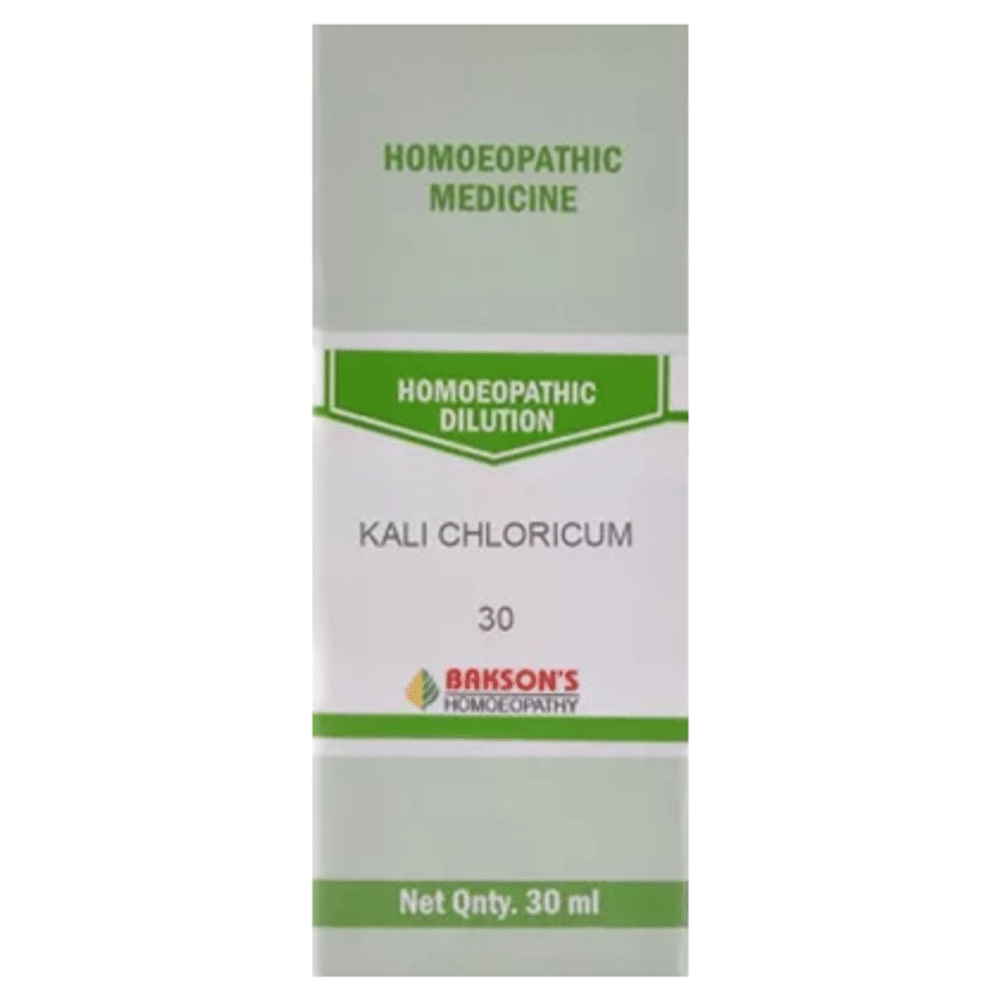 Bakson's Homeopathy Kali Chloricum Dilution 30 Bakson's Homeopathy Kali Chloricum Dilution 30