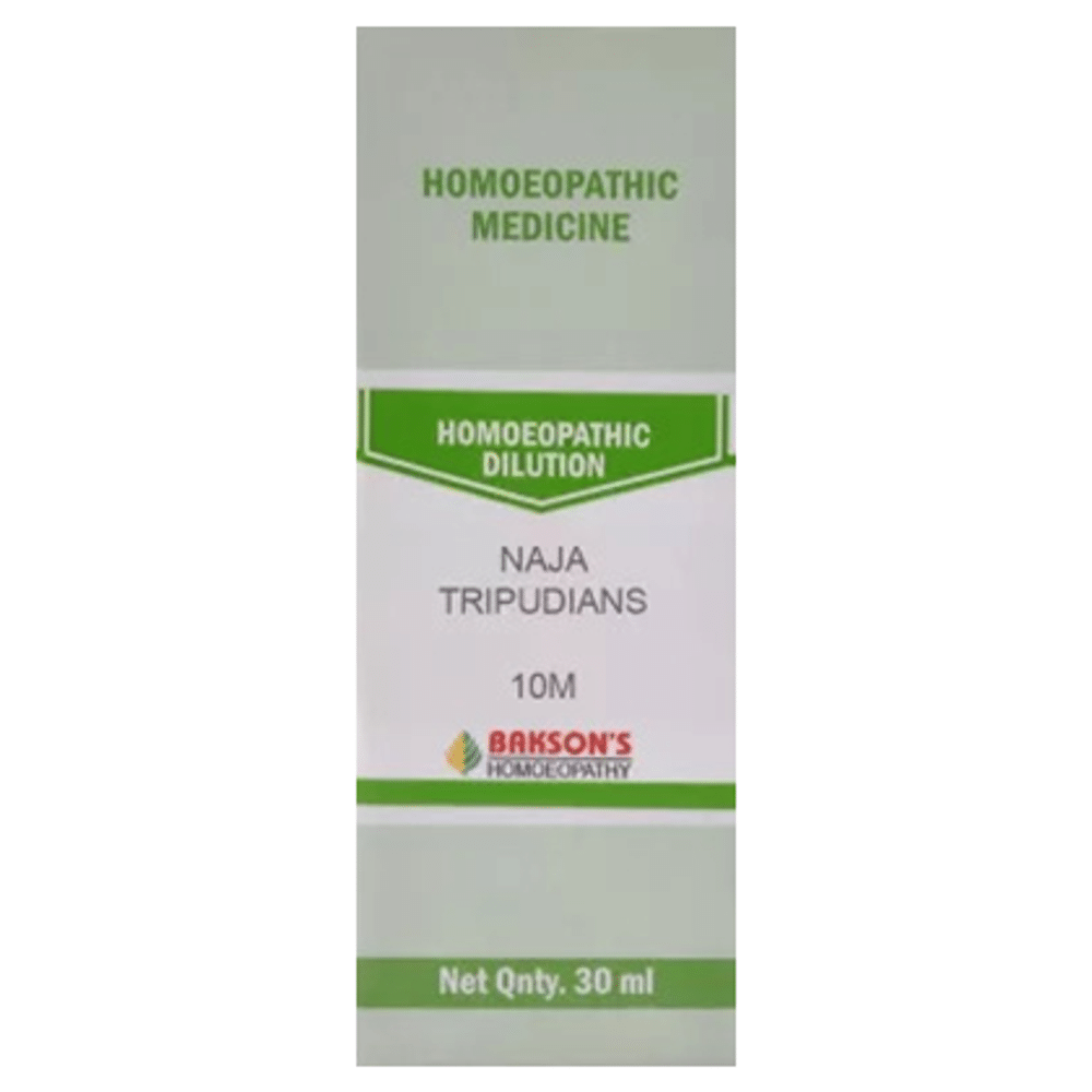 Bakson's Homeopathy Naja Tripudians Dilution 10M