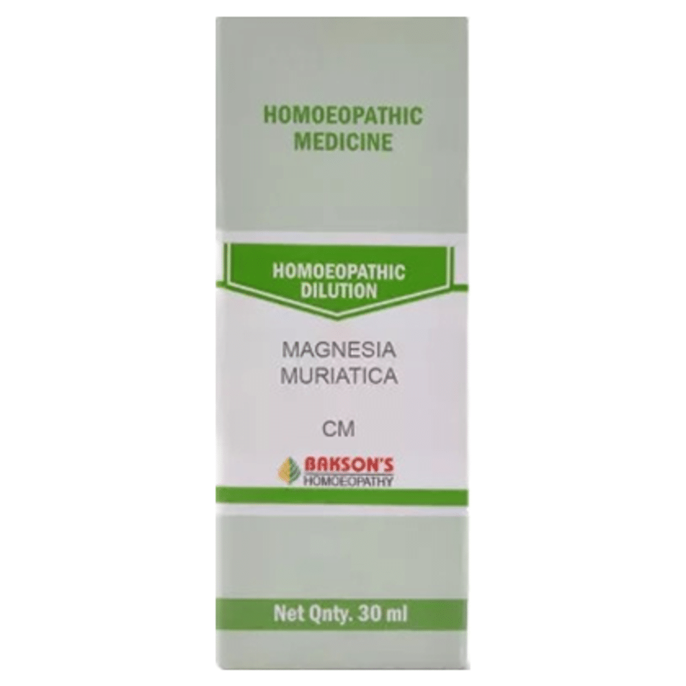 Bakson's Homeopathy Magnesia Muriatica Dilution CM Bakson's Homeopathy Magnesia Muriatica Dilution CM