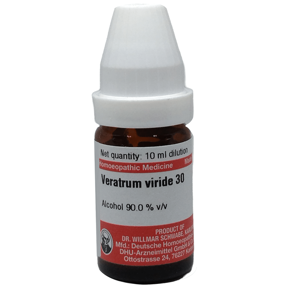 Dr Willmar Schwabe Germany Veratrum Viride Dilution 30