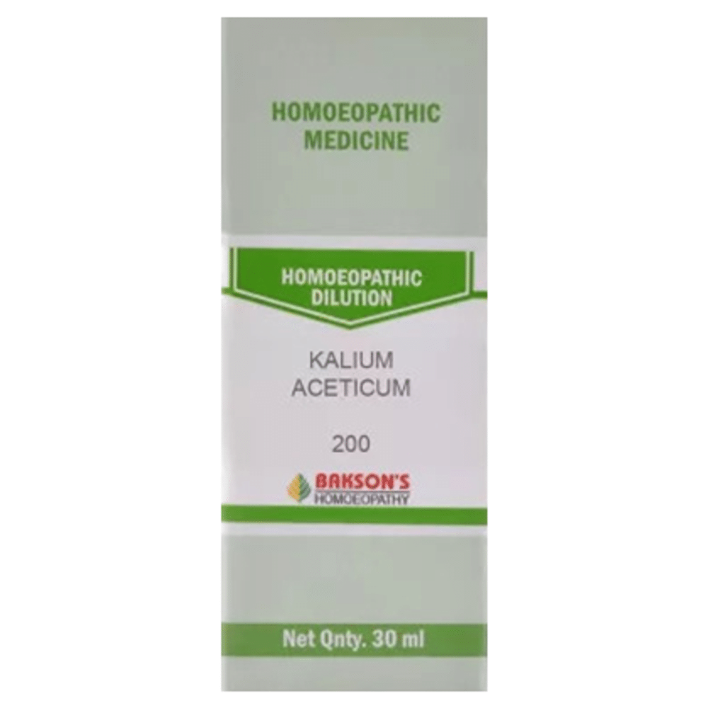 Bakson's Homeopathy Kalium Aceticum Dilution 200 Bakson's Homeopathy Kalium Aceticum Dilution 200