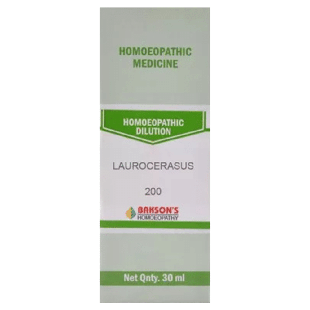 Bakson's Homeopathy Laurocerasus Dilution 200 Bakson's Homeopathy Laurocerasus Dilution 200