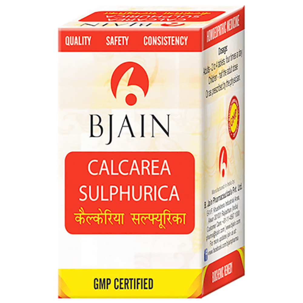 Bjain Calcarea Sulphurica Biochemic Tablet 30X Bjain Calcarea Sulphurica Biochemic Tablet 30X