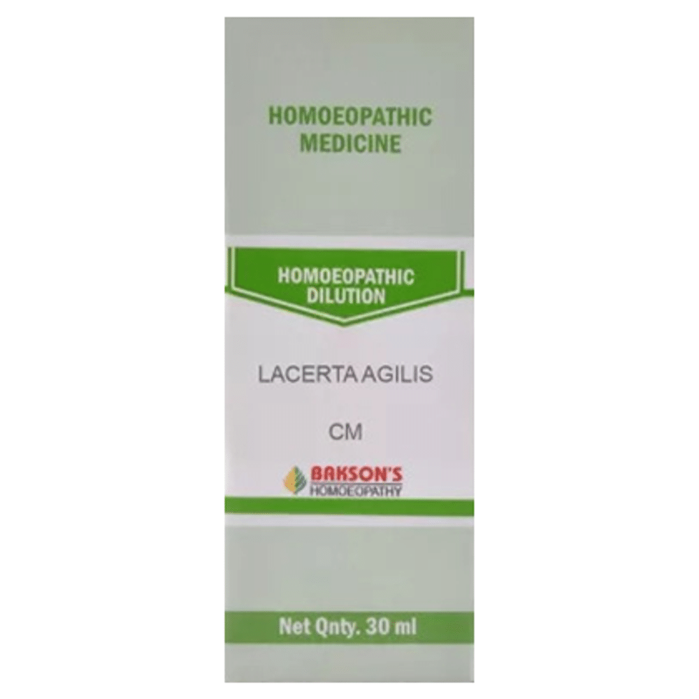 Bakson's Homeopathy Lacerta Agilis Dilution CM Bakson's Homeopathy Lacerta Agilis Dilution CM