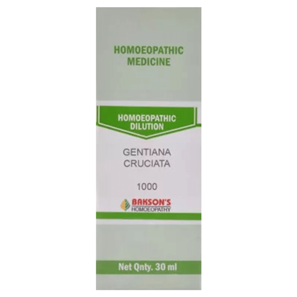 Bakson's Homeopathy Gentiana Cruciata Dilution 1000 CH