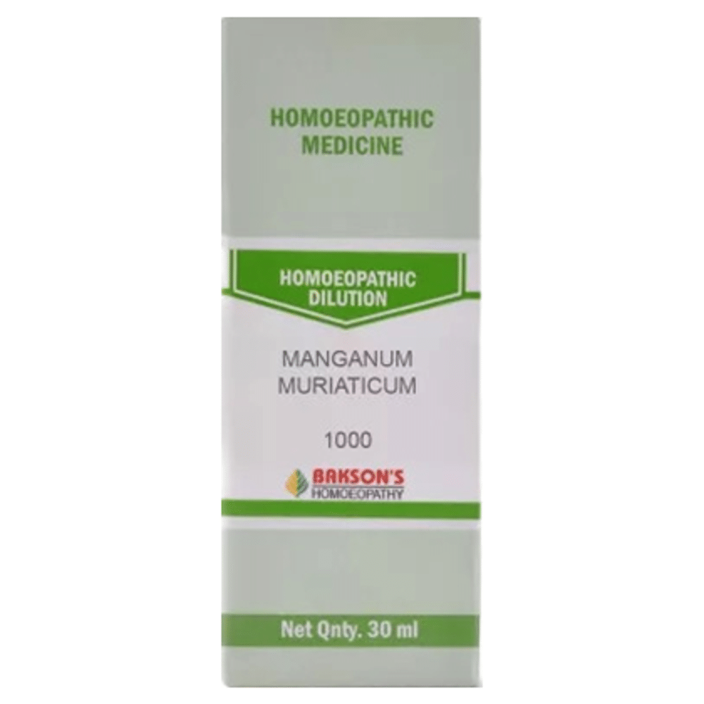 Bakson's Homeopathy Manganum Muriaticum Dilution 1000 CH