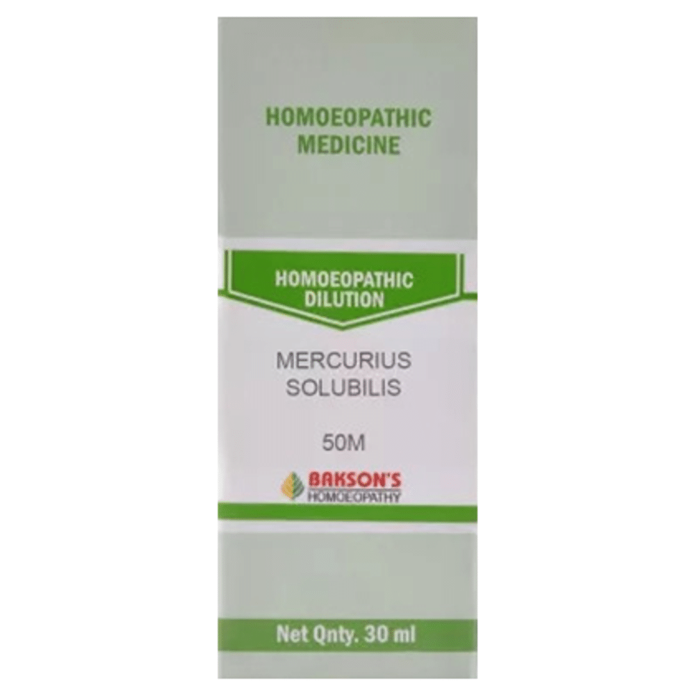 Bakson's Homeopathy Mercurius Solubilis Dilution 50M Bakson's Homeopathy Mercurius Solubilis Dilution 50M