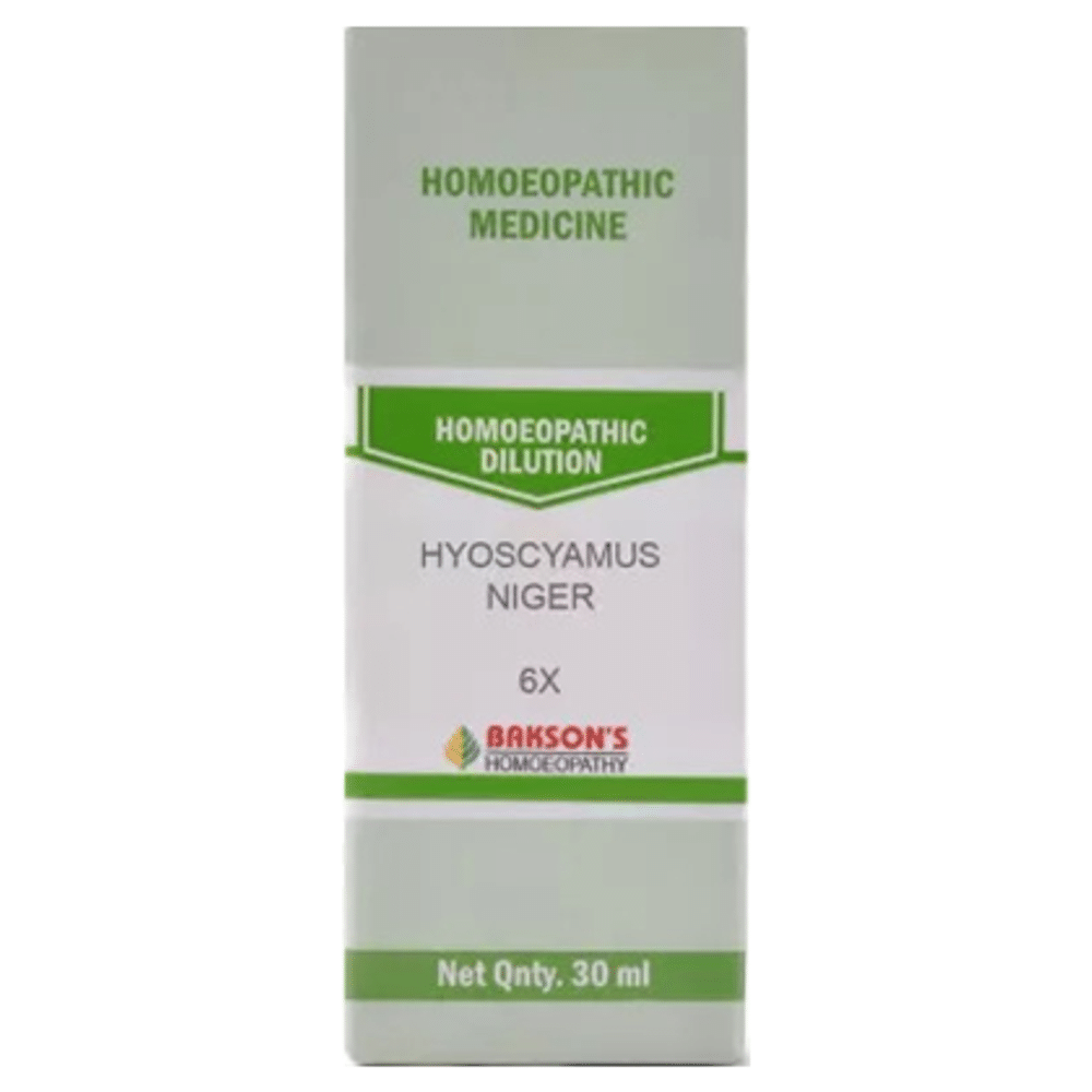 Bakson's Homeopathy Hyoscyamus Niger Dilution 6X