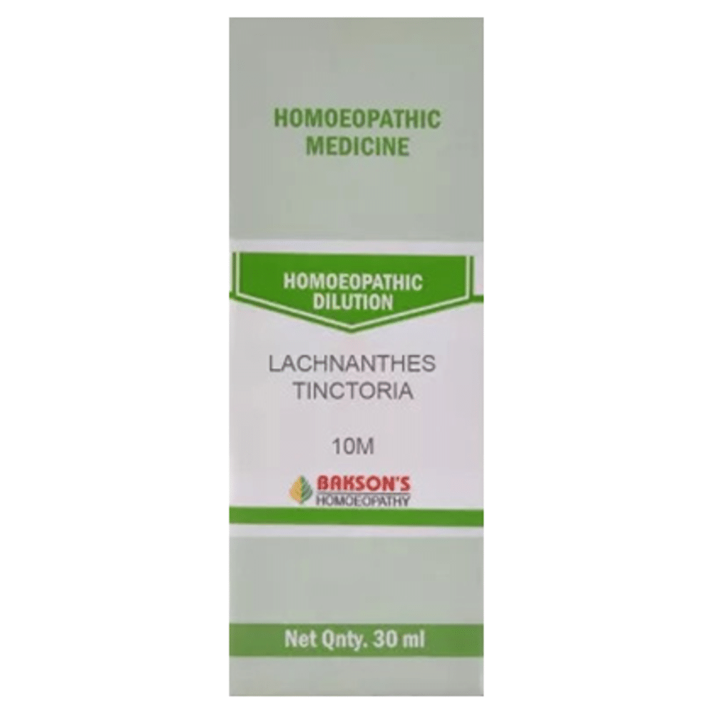 Bakson's Homeopathy Lachnanthes Tinctoria Dilution 10M Bakson's Homeopathy Lachnanthes Tinctoria Dilution 10M