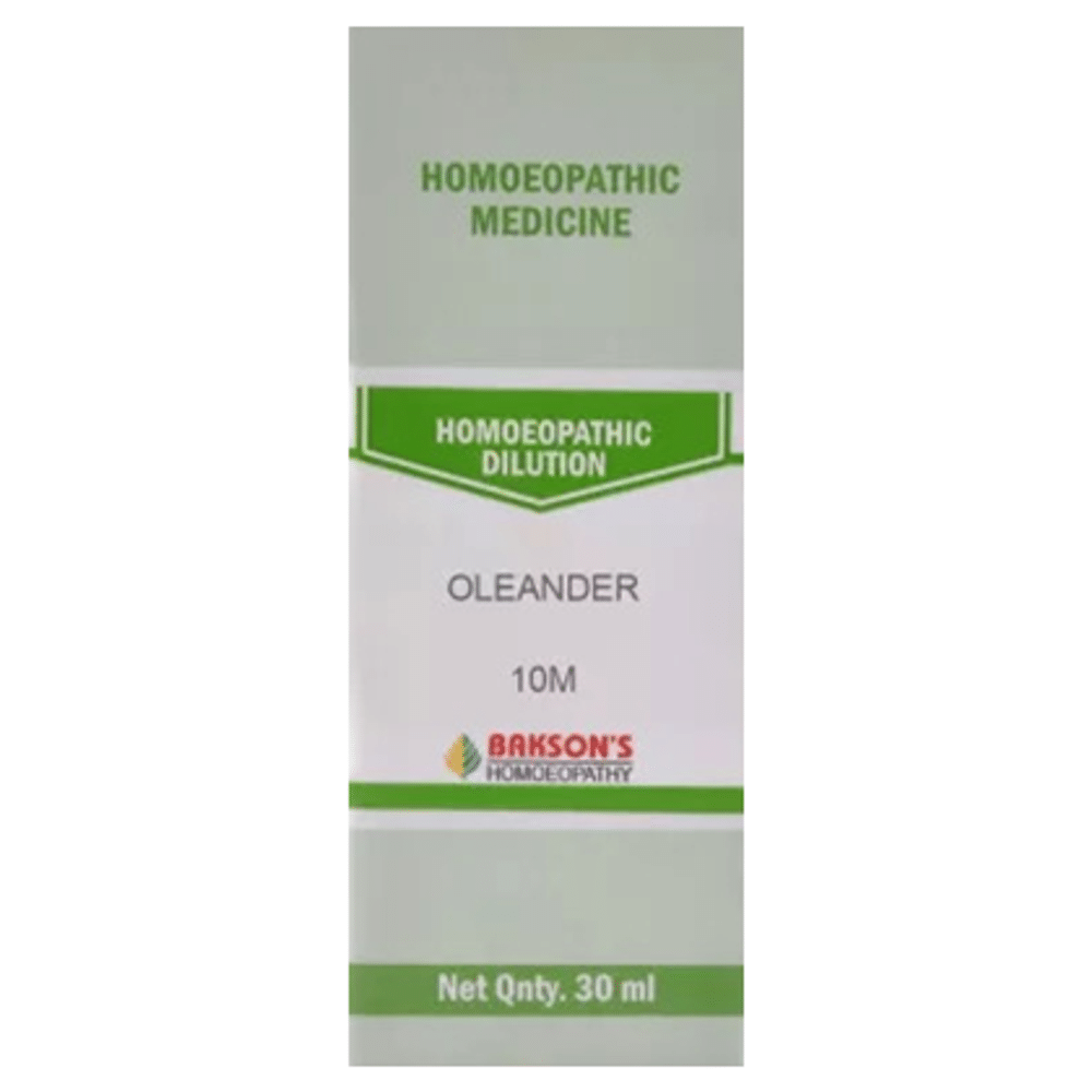 Bakson's Homeopathy Oleander Dilution 10M Bakson's Homeopathy Oleander Dilution 10M