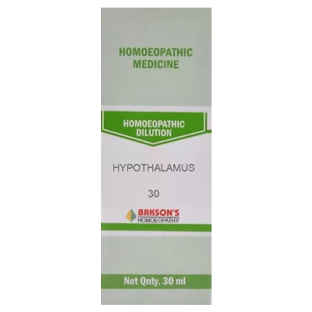 Bakson's Homeopathy Hypothalamus Dilution 30