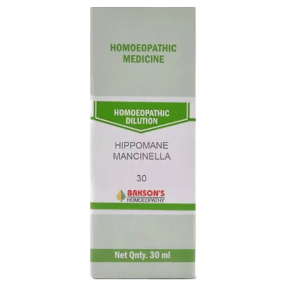 Bakson's Homeopathy Hippomane Mancinella Dilution 30 Bakson's Homeopathy Hippomane Mancinella Dilution 30
