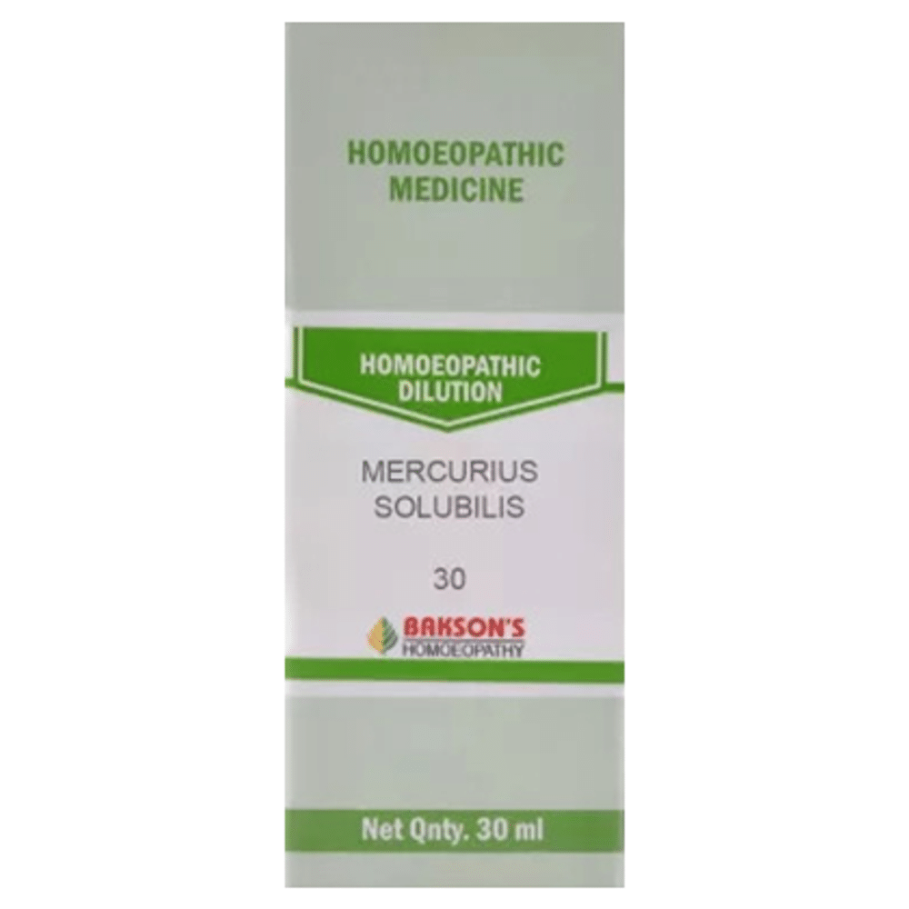 Bakson's Homeopathy Mercurius Solubilis Dilution 30