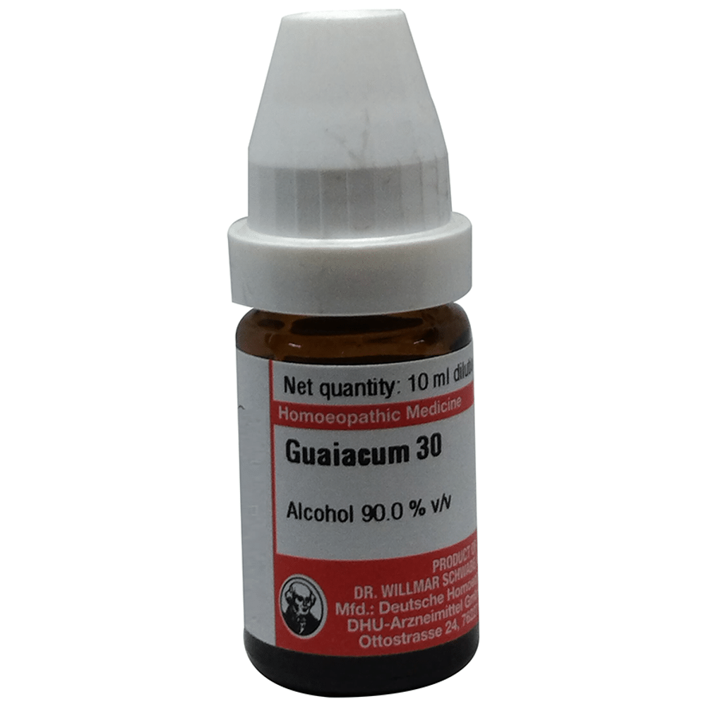 Dr Willmar Schwabe Germany Guaiacum Dilution 30 Dr Willmar Schwabe Germany Guaiacum Dilution 30