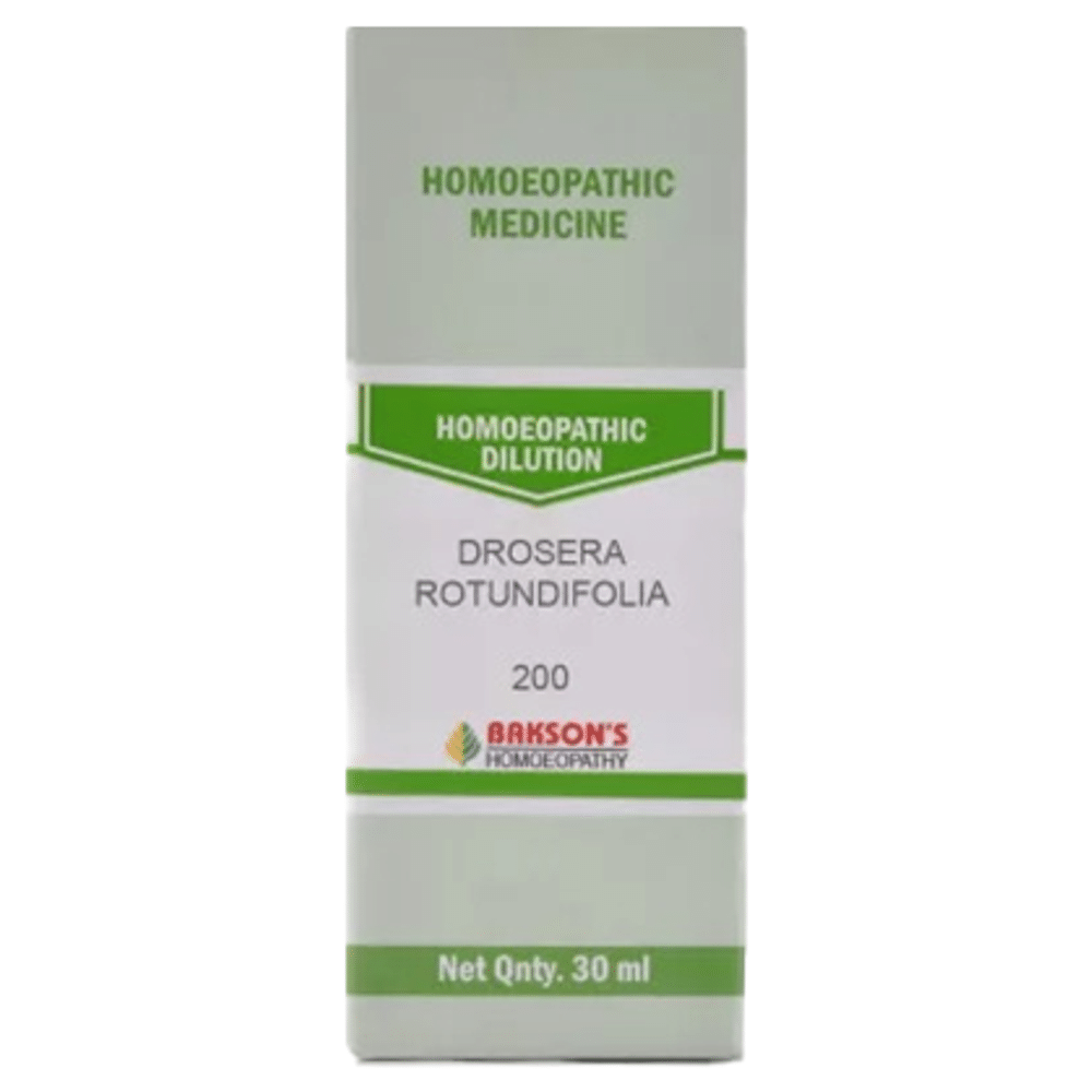 Bakson's Homeopathy Drosera Rotundifolia Dilution 200 Bakson's Homeopathy Drosera Rotundifolia Dilution 200