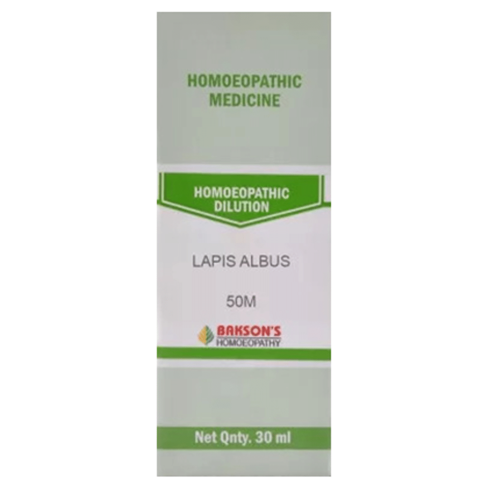 Bakson's Homeopathy Lapis Albus Dilution 50M