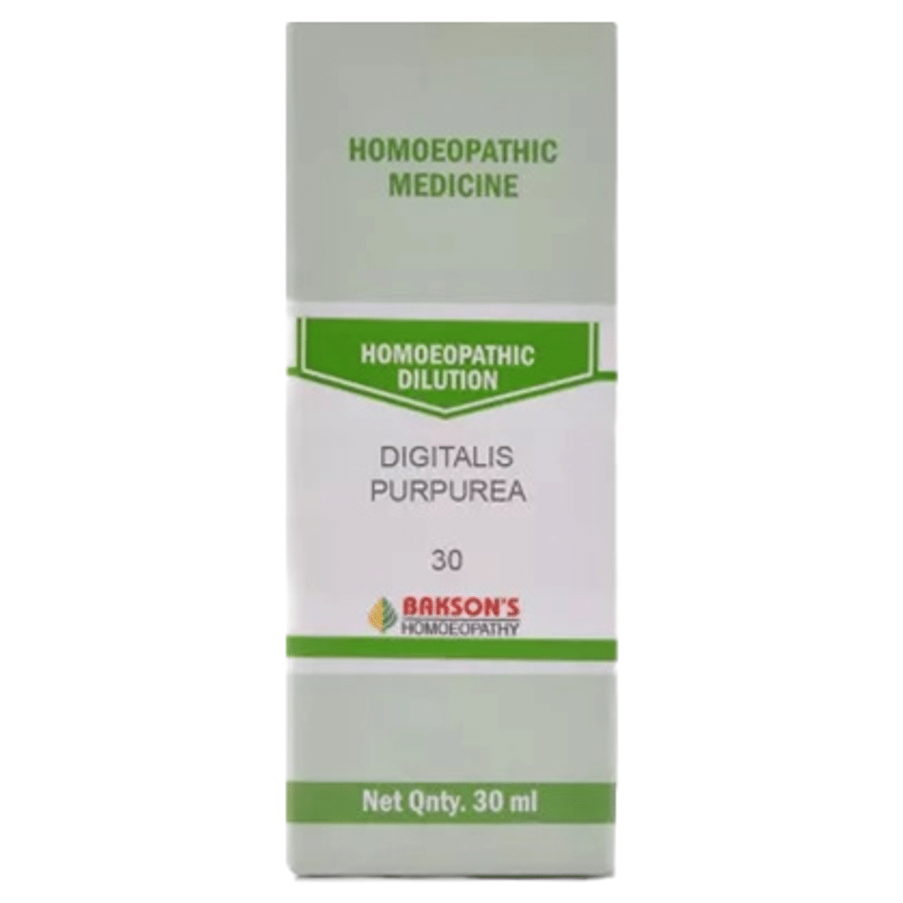 Bakson's Homeopathy Digitalis Purpurea Dilution 30 Bakson's Homeopathy Digitalis Purpurea Dilution 30